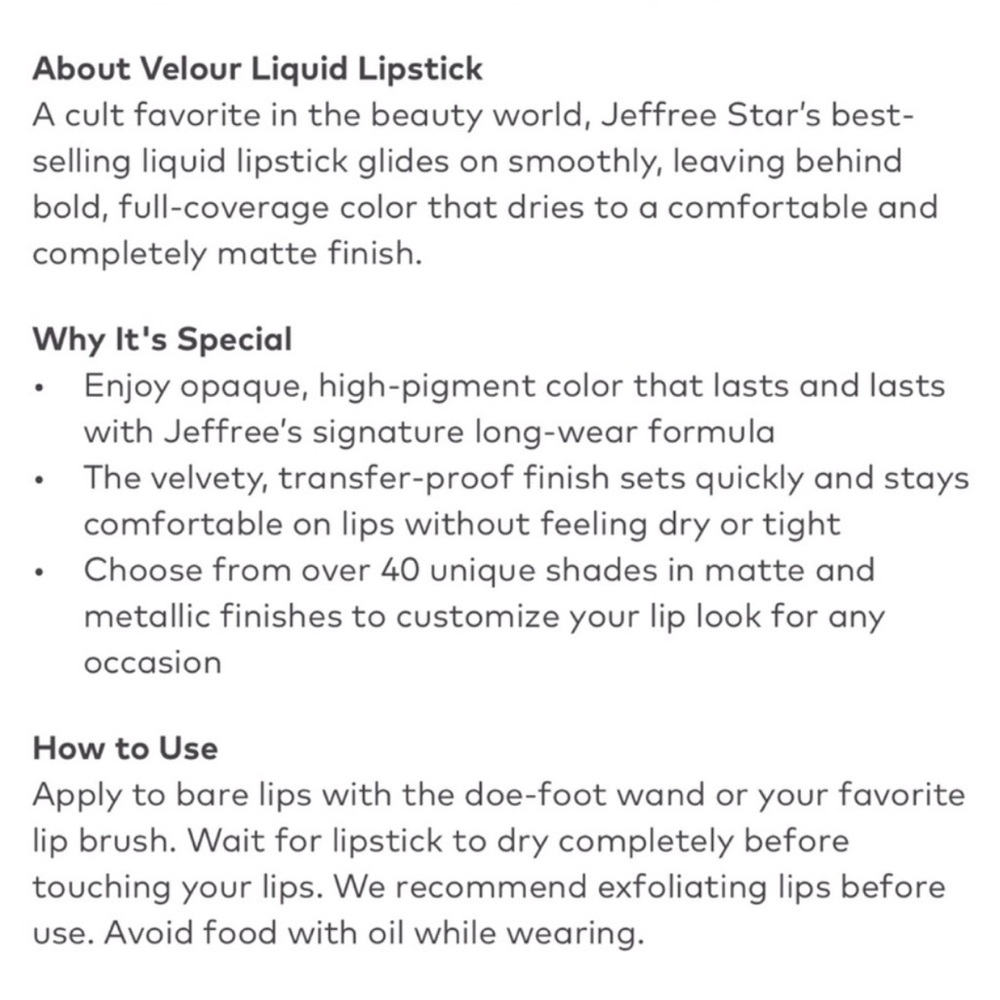 “MEDUSA” Jeffree Star Velour Liquid Lipstick!! - Picture 7 of 8